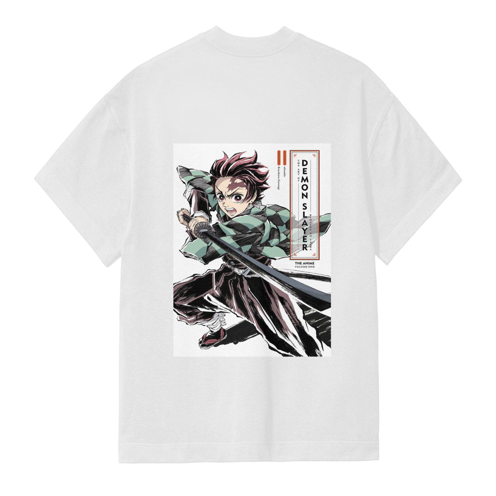 Demon Slayer Tanjiro Kamado Graphic Print White T-Shirt