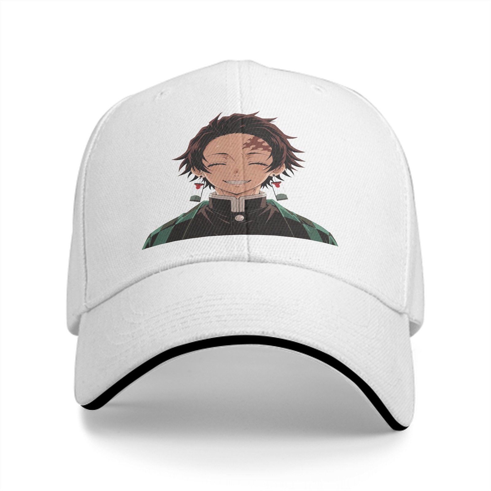 Demon Slayer Tanjiro Kamado Printed Black Baseball Cap