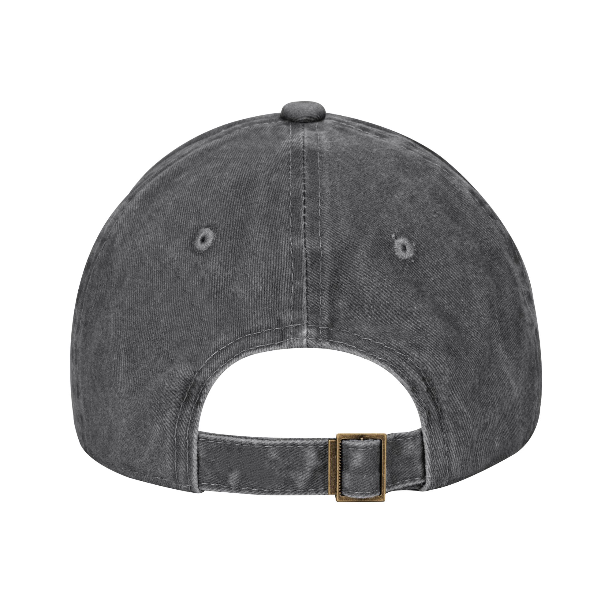 Washed Black Baseball Cap With Dinosaur Christmas Tree Print