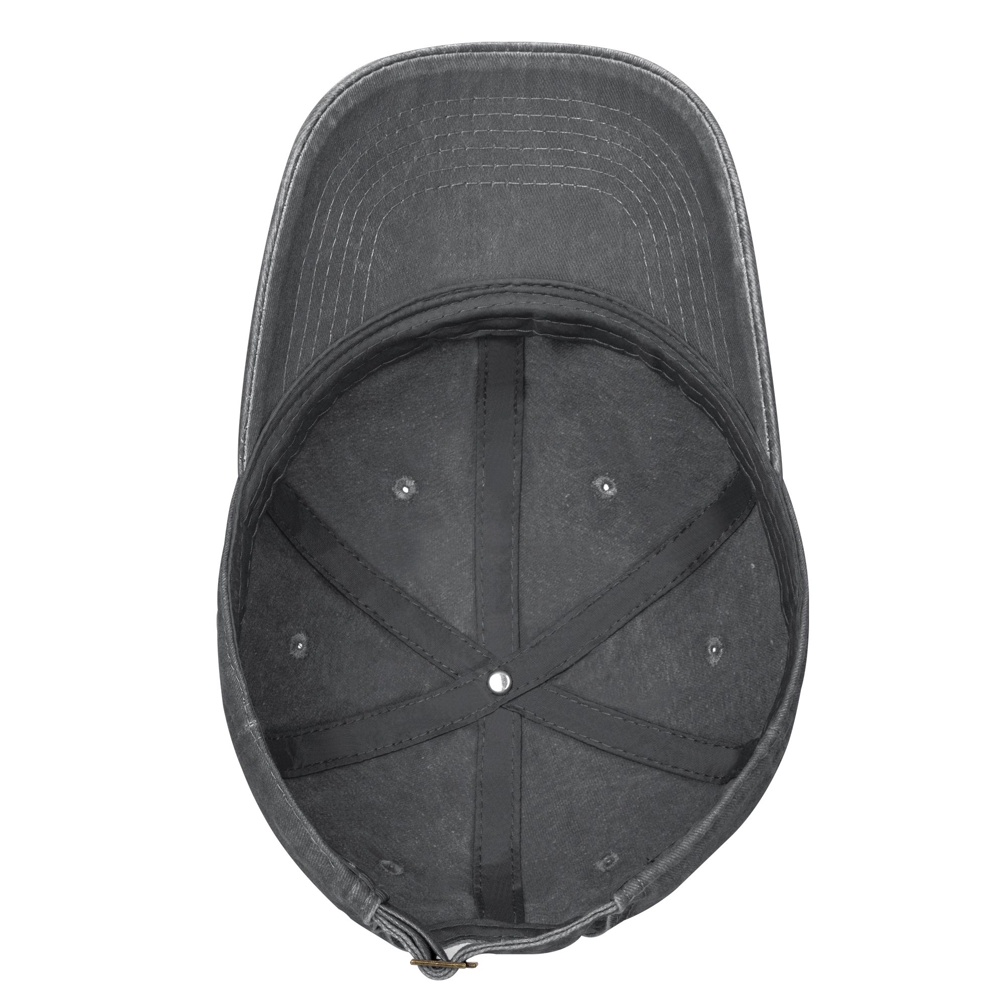 Washed Black Baseball Cap With Dinosaur Christmas Tree Print